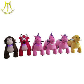 Hansel battery powered plush electric children ride on animal car electric rideable animal in mall المزود