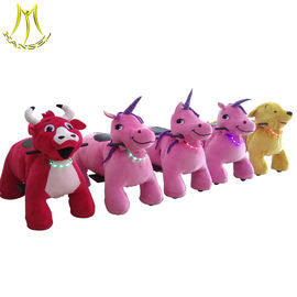 Hansel battery powered plush electric children ride on animal car electric rideable animal in mall المزود