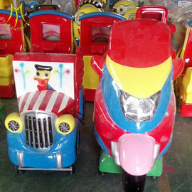Hansel  theme park equipment for sale swing motor ride fiber glass electric kid motorcycle ride on toy المزود