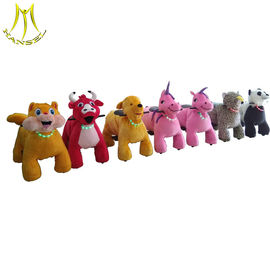 Hansel  rechargeable battery operated coin operated stuffed rides on unicorn motorized plush animal المزود