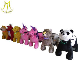 Hansel  rechargeable battery operated coin operated stuffed rides on unicorn motorized plush animal المزود