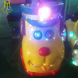 Hansel hot selling used carnival rides fiberglass kids ride on dog car المزود