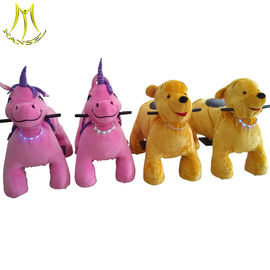 Hansel electrronic animals kids amusement ride on plush toy car المزود