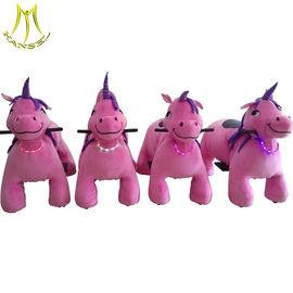 Hansel wholesale battery operated kiddieride on plush electric animal cars المزود