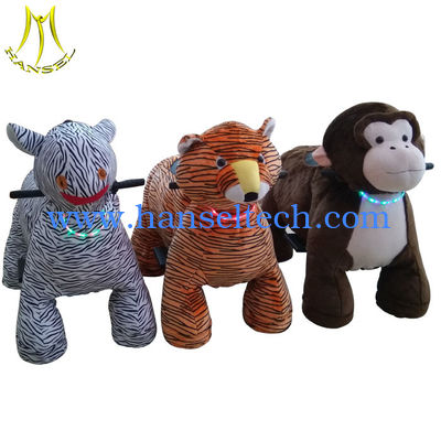 Hansel mental steel frame Coin operated electronic animal stuffed ride المزود