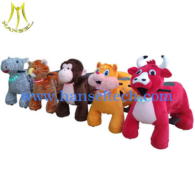 Hansel amusement park outdoor battery operated ride on animal scooters المزود