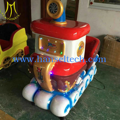 Hansel  high qualitaty coin kiddie train  ride kiddie equipment rides in mall المزود
