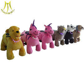 Hansel safari zippy battery rides car stuffed electric animal ride on toy المزود