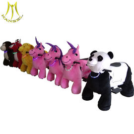 Hansel safari zippy battery rides car stuffed electric animal ride on toy المزود