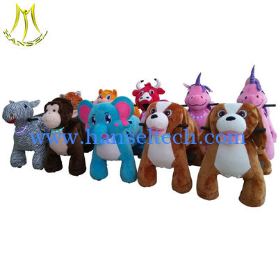 Hansel hot sale children plush battery operated zoo animal toys ride المزود