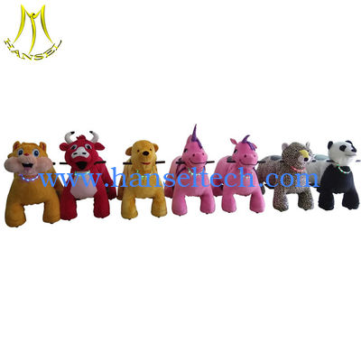 Hansel hot sale children plush battery operated zoo animal toys ride المزود