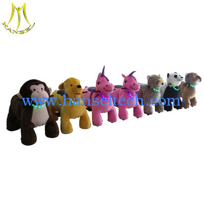 Hansel  plush animal toy ride adult ride on toys kiddie rides for sale المزود