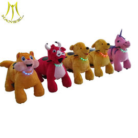 Hansel wholesale electric plush animal scooter with musical and led light المزود