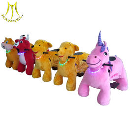 Hansel wholesale electric plush animal scooter with musical and led light المزود