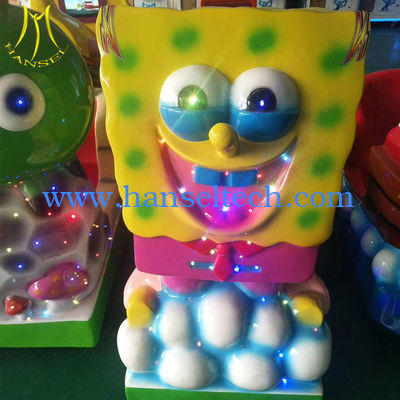 Hansel amusement park ride coin operated fiberglass kiddie rides toys المزود