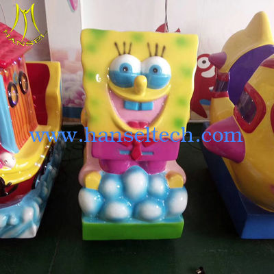 Hansel amusement park ride coin operated fiberglass kiddie rides toys المزود