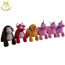 Hansel china electri coin operated plush ride on animal battery toy car المزود