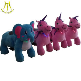 Hansel popular kids coin operated toy rides walking stuffed animal ride المزود