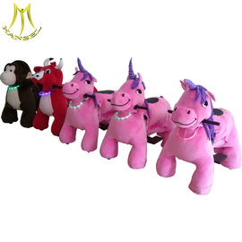 Hansel popular kids coin operated toy rides walking stuffed animal ride المزود