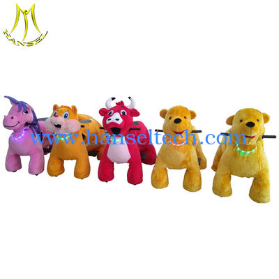 Hansel funny kids entertainment equipment electric stuffed animal scooter المزود