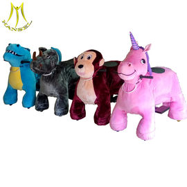 Hansel hot-seling battery operated toy unicorn motorized plush animal in mall المزود
