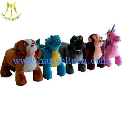 Hansel  family entertainment walking plush electric children electric motorized animal scooter المزود