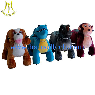 Hansel  family entertainment walking plush electric children electric motorized animal scooter المزود