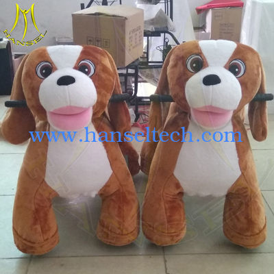 Hansel amusement park baby walkers plush horse electric toy ride المزود