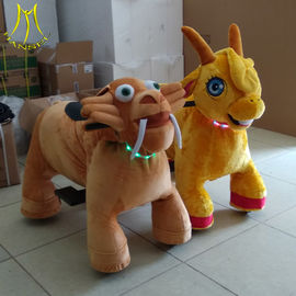 Hansel indoor playgroound for sale plush drive on animals unicorn electric scooter with battery المزود