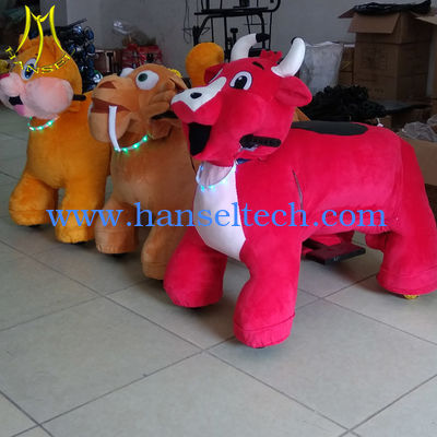 Hansel   plush animal toy ride adult ride on toys kiddie rides for sale المزود