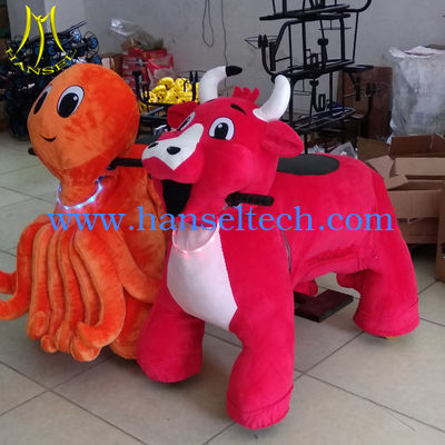Hansel high quality coin operated electrical animal toy car for mall المزود