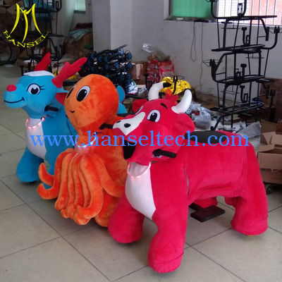 Hansel high quality coin operated electrical animal toy car for mall المزود
