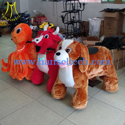 Hansel high quality coin operated electrical animal toy car for mall المزود