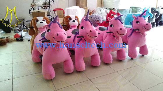 Hansel coin operated indoor playground battery operated animal ride المزود