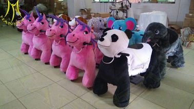 Hansel Hot selling shopping mall electric mountable animal plush ride المزود