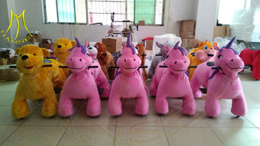 Hansel Hot selling shopping mall electric mountable animal plush ride المزود