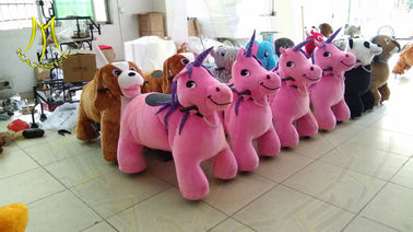 Hansel Hot selling shopping mall electric mountable animal plush ride المزود