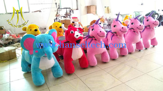 Hansel high profits moving animal toy electric walking animal rides المزود