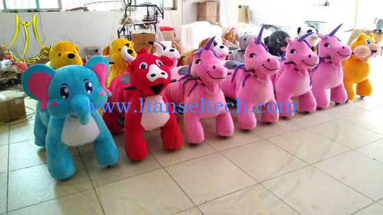 Hansel high profits moving animal toy electric walking animal rides المزود