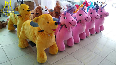 Hansel amusement park indoor stuffed coin operated children ride on animal المزود