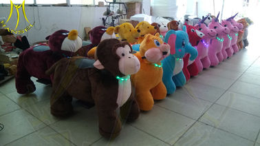 Hansel game center equipment coin operated children rides on stuffed electric car المزود