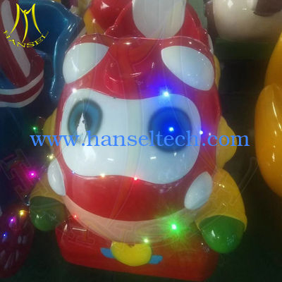 Hansel indoor game machine fiber glass small coin operated amusement ride المزود