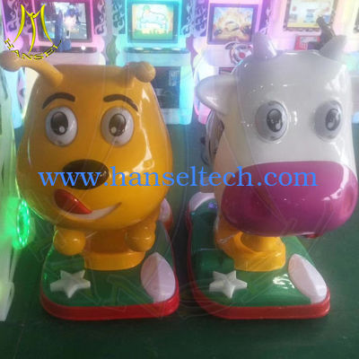 Hansel indoor game machine fiber glass small coin operated amusement ride المزود