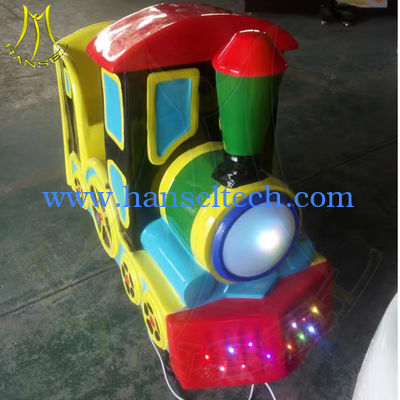 Hansel indoor game machine fiber glass small coin operated amusement ride المزود