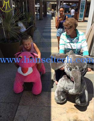 Hansel attractive stuffed animal plush electric ride on animalel kids mall المزود