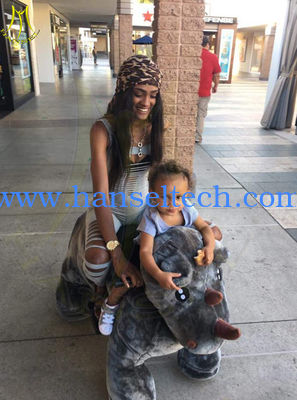 Hansel attractive stuffed animal plush electric ride on animalel kids mall المزود