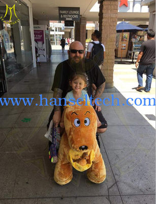 Hansel attractive stuffed animal plush electric ride on animalel kids mall المزود