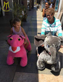 Hansel hot selling battery operated plush unicorn electric scooter ride on toy elephant المزود