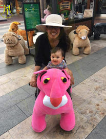 Hansel hot selling battery operated plush unicorn electric scooter ride on toy elephant المزود