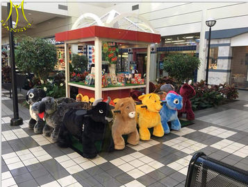 Hansel  fast profits hot coin operated stuffed animal electrical scooter kids and adult can ride together المزود